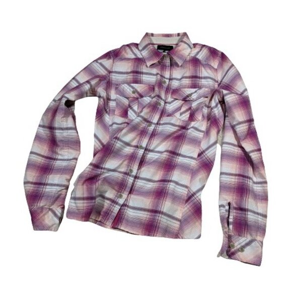 Marmot women's plaid long sleeve‎ button front roll tab outdoor shirt XS - Picture 5 of 11